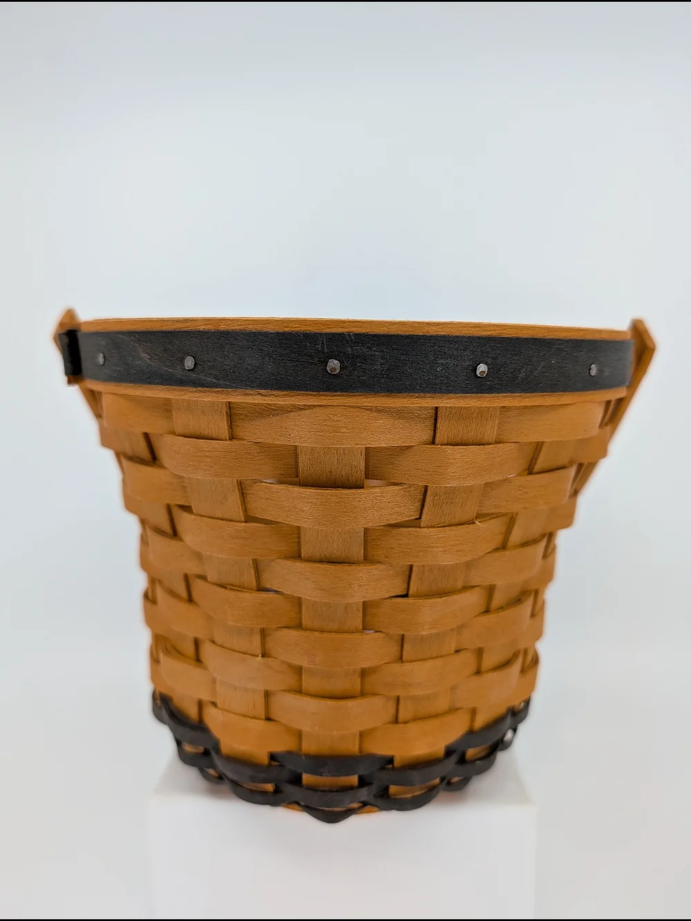 Longaberger May Series Daisy Basket/Floral Liner & Handle Tie/2-Piece Protector